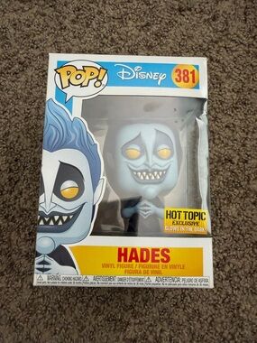 Funko Pop Hades Figure - Blue Hair with Yellow Eyes